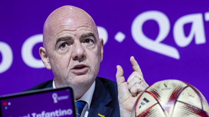 Fifa-Präsident Infantino: Da geht noch was: Gianni Infantino erklärte in Katar, dass bei der kommenden WM womöglich noch mehr Partien stattfinden könnten.