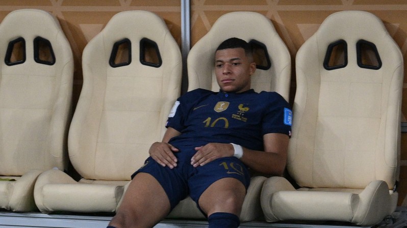 Kylian Mbappé in the World Cup final: three goals and still second