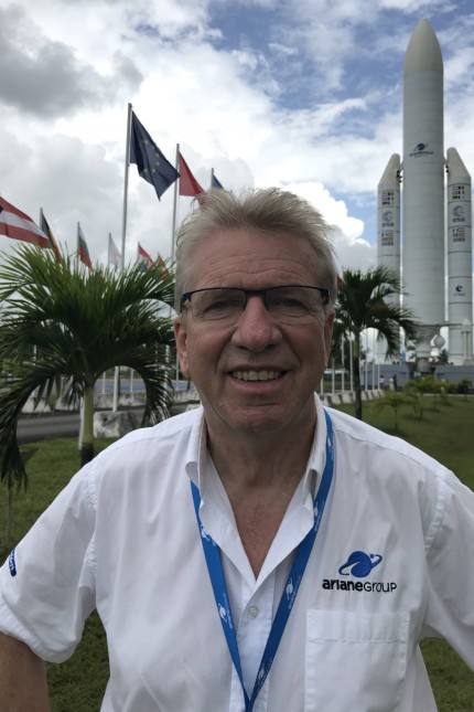 Space: Reinhard Hildebrandt has worked on the launch team for the Ariane rocket in Kourou/French Guiana since 1984.