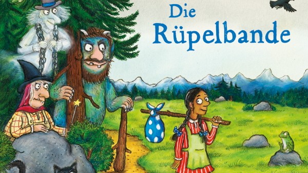 Kinderbuch "Die Rüpelbande": Julia Donaldson und Axel Scheffler haben ihr Figurenuniversum, das vom Grüffelo über den "Stockmann" bis zu Hexen und Omis reicht, noch einmal vergrößert.