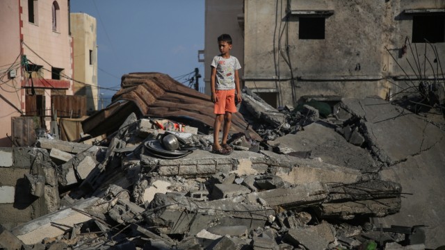 Nahost-Konflikt: Ein palästinensischer Junge in diesem Sommer in Gaza-Stadt.