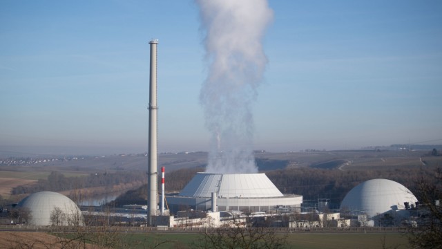 Europäische Union: Kernkraftwerk Neckarwestheim bei Heilbronn.  Dort produziert die EnBW Strom.  Der Preis hierfür richtet sich nach dem Gaspreis.