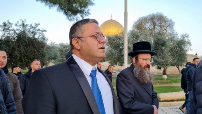 Israel: Der Tempelberg, der Juden und Muslimen gleich viel bedeutet, stehe allen offen, twitterte Minister Itamar Ben-Gvir nach seinem Besuch.