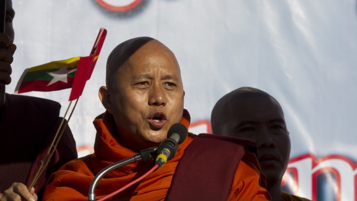 Myanmar: Der buddhistische Mönch Ashin Wirathu ist bekannt als Hetzer gegen Muslime in Myanmar.