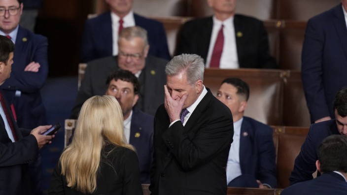 US-Kongress: Kevin McCarthy ist sechs Mal gescheitert beim Versuch, Sprecher des US-Repräsentantenhauses zu werden.