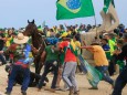 Brasilien: Rechtsextreme Anhänger des brasilianischen Ex-Präsidenten Bolsonaro in Brasilia