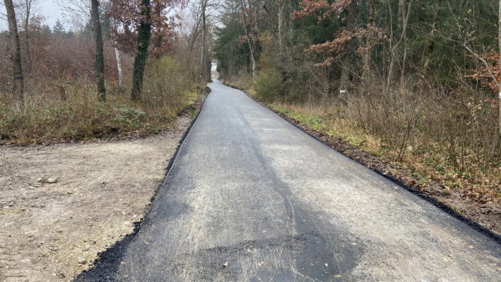 Radwegverbindung: Auch das Münchner Teilstück des Weges ist nun asphaltiert.