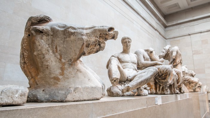"Elgin Marbles": Einige der Parthenon-Figuren von der Akropolis im British Museum.
