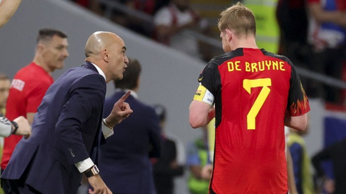 Fußball in Belgien: Wer erklärt Kevin De Bruyne, wo er in Zukunft hinlaufen muss? Roberto Martinez (li.) ist mittlerweile Nationaltrainer in Portugal. Belgien sucht seinen Nachfolger.