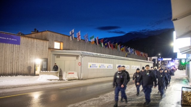 WEF: Sicherheitskräfte in Davos