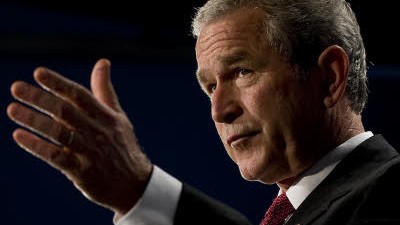 Bushs Etatplanung für 2009: Hinterlässt einen gewaltigen Schuldenberg: US-Präsident George W. Bush.