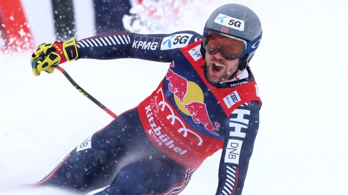 Ski Alpin: Nicht einzuholen beim Hahnenkammrennen: Aleksander Aamodt Kilde.
