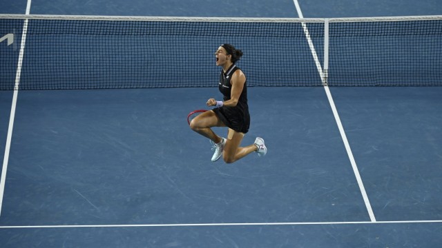 Australian Open: Caroline Garcia hat zwar erst das Achtelfinale erreicht, aber sie vollführte einen Jubeltanz erster Güte.