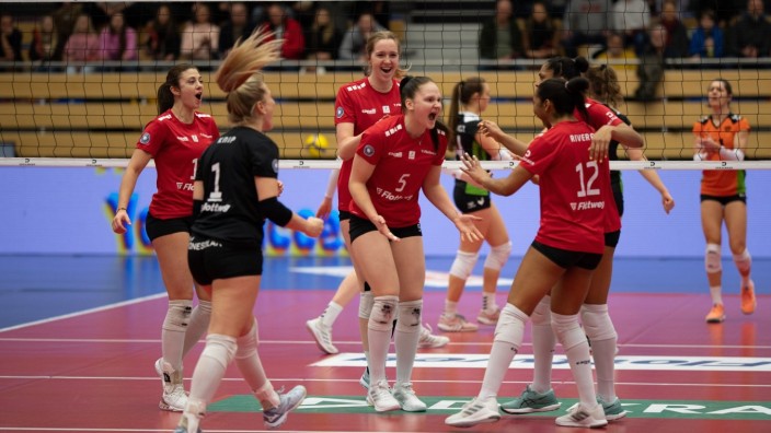 Volleyball: Vilsbiburger Freude: Immerhin Zwei Punkte holten die Roten Raben gegen Straubing.