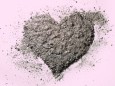 Romantic,Heart,Love,Symbol,Made,In,Ash,,Dust,Or,Sand