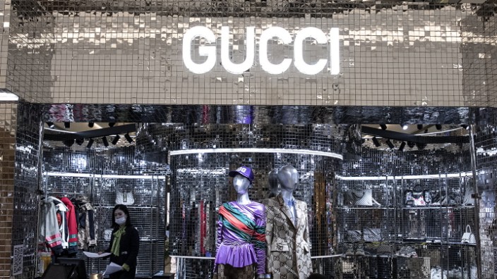 Modeindustrie: Italienische Mode ist auch in China nachgefragt: Gucci-Store in Wuhan.