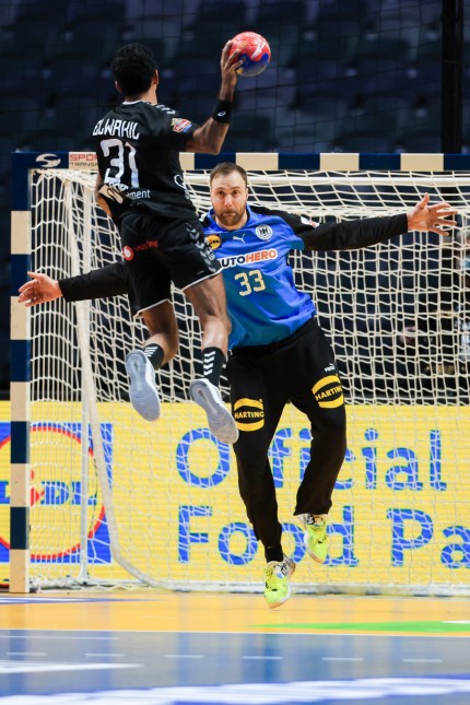 Handball-WM: Garant für den Sieg gegen Ägypten: Torhüter Andreas Wolff sicherte seinen Kollegen den knappen Sieg.