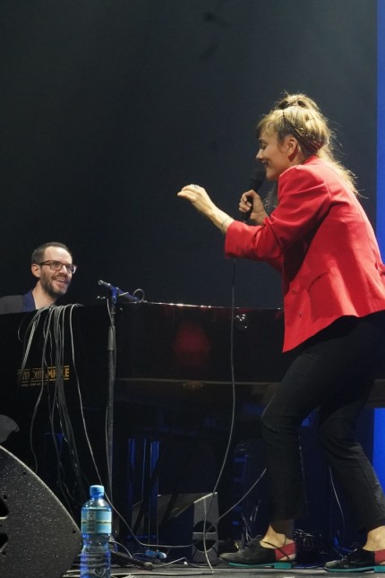 Vokal-Jazz: Perfekt harmonierendes Gespann: Pianist David Helbock und Sängerin Camille Bertault hier beim Internationalen Jazzfestival Münster vor wenigen Wochen.