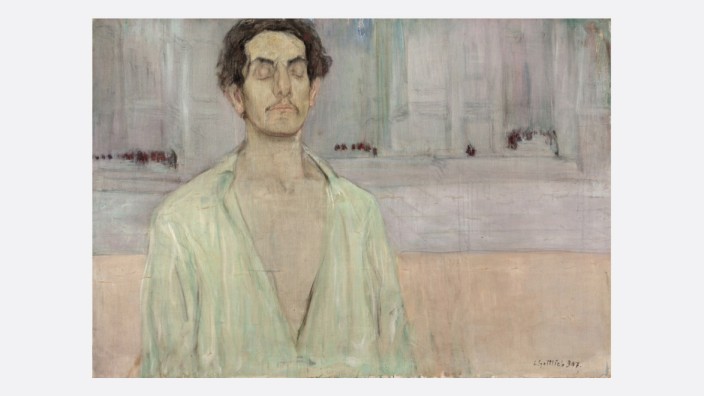 Ausstellung "Paris magnétique" in Berlin: In der Ausstellung "Paris magnétique" ist Léopold Gottliebs Selbstporträt von 1907 zu sehen aus der Sammlung FR, Lyon, Esther Charrin.