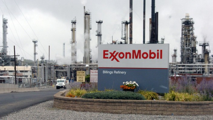 Ölkonzern: Eine Raffinerie von Exxon Mobil in Billings im US-Bundesstaat Montana.