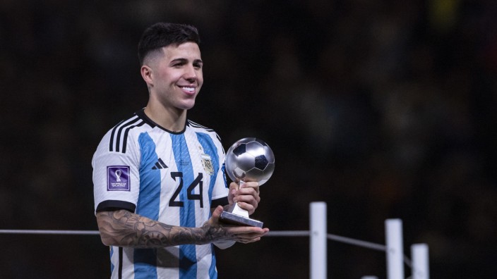 Rekordablöse für Enzo Fernández: "Bester junger Spieler der WM 2022": Enzo Fernández, 22, Weltmeister mit Argentinien.