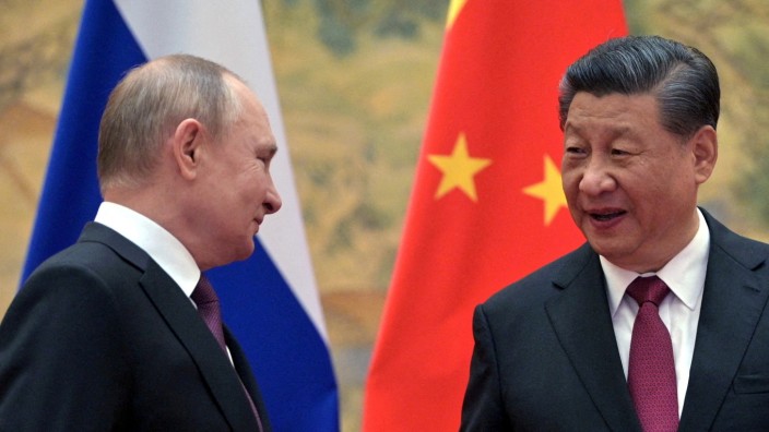 China: Autokratentreffen, Anfang Februar 2022: Wladimir Putin und Xi Jinping.