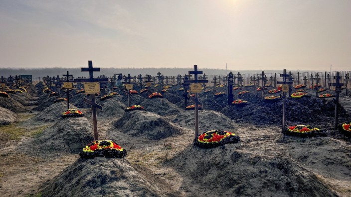 Die Zahl der Gräber von Söldnern der Gruppe Wagner in Bakinskaja ist in jüngerer Zeit deutlich gestiegen.