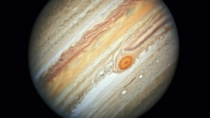 Astronomie: Das Weltraumteleskop Hubble machte diese Aufnahme vom Jupiter bereits im Jahr 2019.