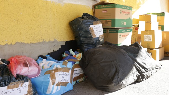 Erdbeben in der Türkei: In der Freisinger Moschee werden Hilfsgüter gesammelt.
