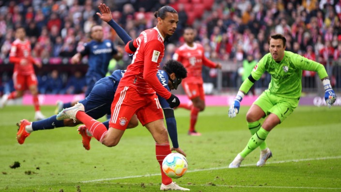 FC Bayern gegen Bochum: Leroy Sané erzielte diesmal keinen Treffer, das taten gegen Bochum andere Bayern-Spieler.
