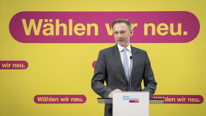 FDP: Und wieder hatte er ein Desaster zu kommentieren: FDP-Chef Christian Lindner am Montag in Berlin.