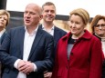 Wahl in Berlin 2023: Franziska Giffey (SPD) und Kai Wegner (CDU)
