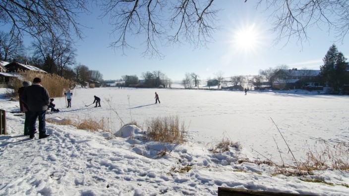Gewässerökologie: In kalten Wintern zog es Schlittschuhläufer und Eishockeyspieler auf den Degerndorfer Weiher,...
