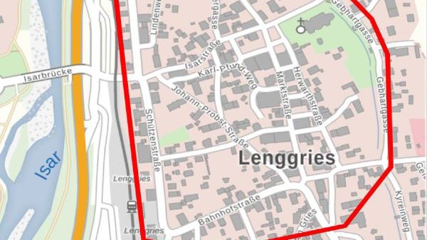 Umfrage der SPD: Ob eine umfassende Fußgängerzone für den Lenggrieser Ortskern eine mögliche Alternative sei, dazu sagten nur 24 Prozent Ja.