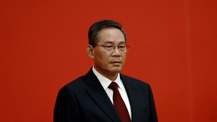China: Li Qiang auf dem Kongress der KP Chinas im Oktober 2022.