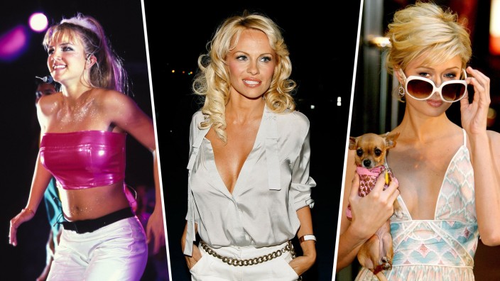 Sexismus der 90er-Jahre: Dumme Blondine? Männertraum? Witzfigur? Die Neunziger- und Nullerjahre machten Frauen wie Britney Spears, Pamela Anderson und Paris Hilton (von links) groß - und gleichzeitig schienen solche Frauen wahnsinnig viel falsch zu machen.