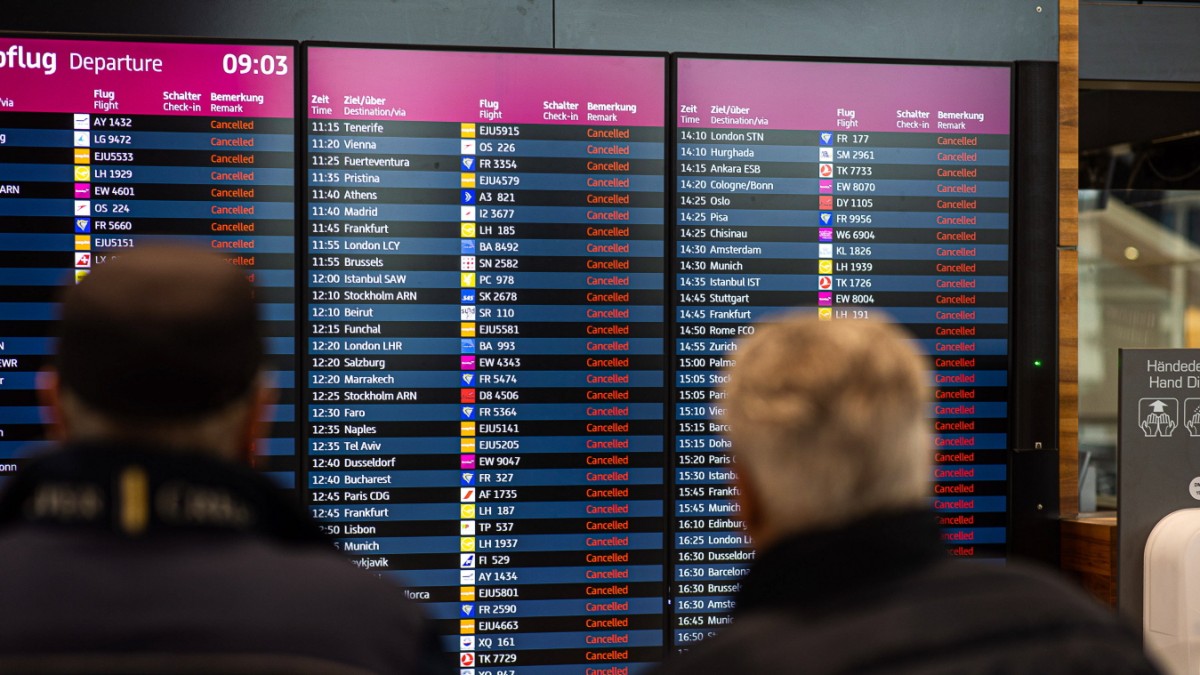 Warning strikes at airports: there is no big chaos – economy