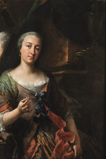 Literatur: Im Krimi dreht sich alles um dieses Gemälde: das Porträt der Patrizierin Maria Magdalena Koepff, gemalt im Jahr 1735 von Johannes Evangelist Holzer. Es hängt im Augsburger Schaezlerpalais.