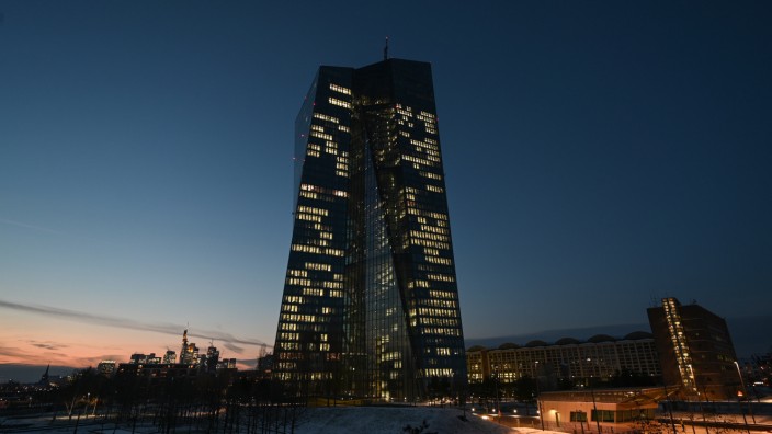 EZB: Die Zentrale der Europäischen Zentralbank (EZB) in Frankfurt.