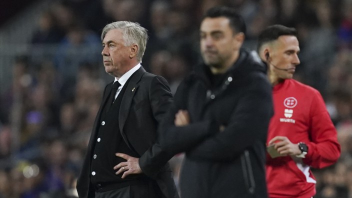 Clásico: Carlo Ancelotti und Xavi kamen am Ende zu sehr unterschiedlichen Bewertungen dieses Spiels zwischen Barcelona und Real.