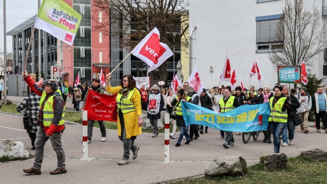 Streik am Dachauer Klinikum: Die Gewerkschaft Verdi hat den Warnstreik organisiert.