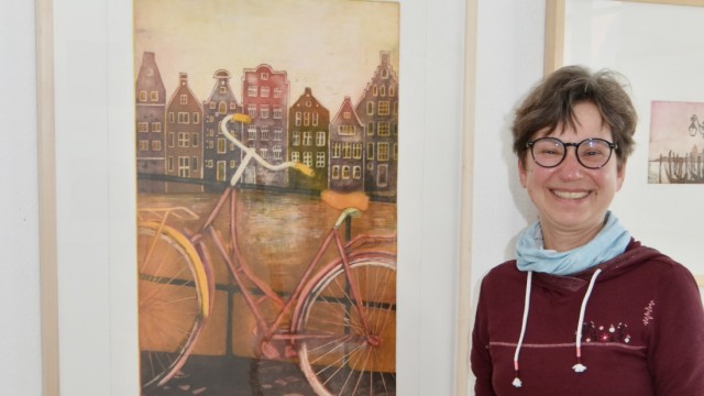 Kultur: Marion Huber zeigt in der Ausstellung ihr Werk "Amsterdam".