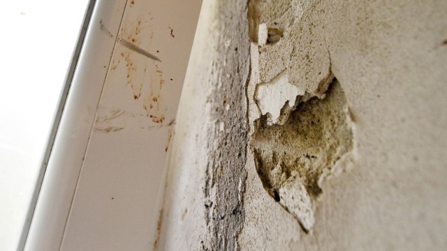 Soziales: Die Wände sind porös, an vielen Stellen bröckelt der Putz.