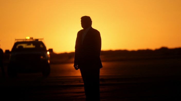 Wahlkampfauftritt in Waco: Der ehemalige US-Präsident Donald Trump in Waco, Texas.
