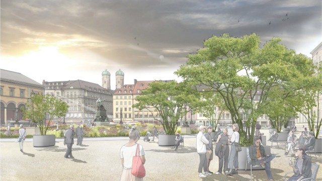 Stadtgestaltung: Wildstauden vor der Oper: Die Begrünung des Max-Joseph-Platzes ist Anlass des Umbaus.