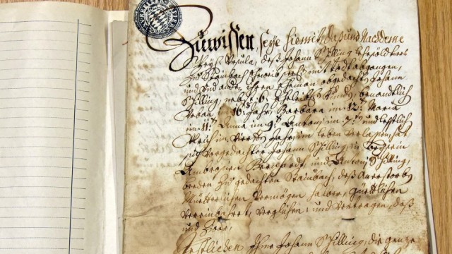 Ortsgedächtnis, Blick in die Archive, Folge 22: Älteste Urkunde: Der Erbvertrag datiert auf das Jahr 1739.