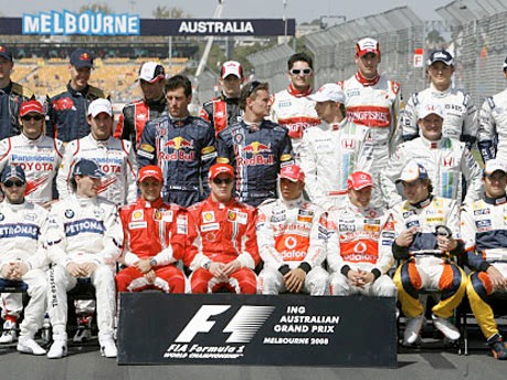 Gruppenbild Formel 1 in Melbourne, Reuters