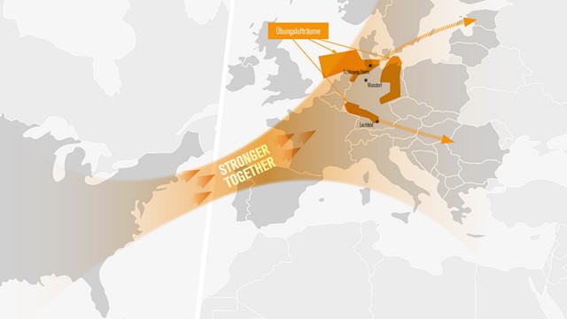 Flughafen München: Die USA verlegt rund 100 Luftfahrzeuge nach Europa. Dort üben bei "Air Defender 23" insgesamt 24 Nationen gemeinsame Luftoperationen in drei Lufträumen über Deutschland.