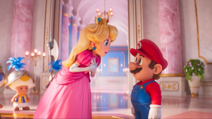 Kino: Schau mir in die Augen, Kleiner: Peach, die Prinzessin des Pilz-Reichs, und Mario, der Klempner aus Brooklyn.