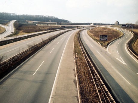 Leere Autobahnen Ölkrise 1973, dpa